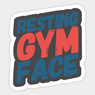 Resting Gym Face Sticker